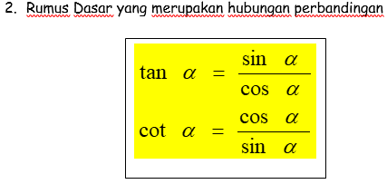 Mengenal Identitas Trigonometri Sudut Istimewa Perbandingannya